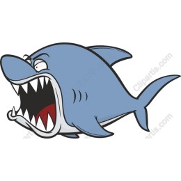 Fierce Cartoon Shark