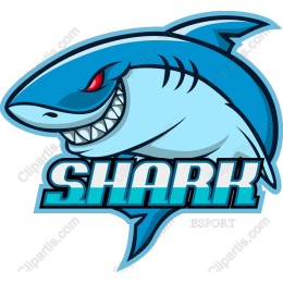 Shark Emblem - Fierce Cartoon