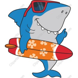 Surfing Shark