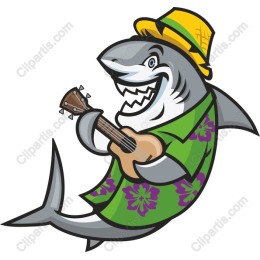 Tropical Shark Ukulele Fun