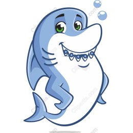 Playful Cartoon Shark