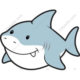 Adorable Cartoon Shark