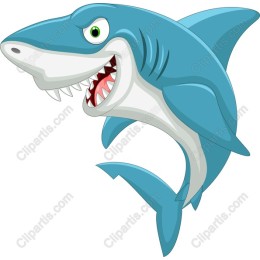 Playful Cartoon Shark