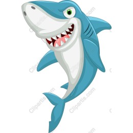 Cartoon Shark: Fun & Friendly