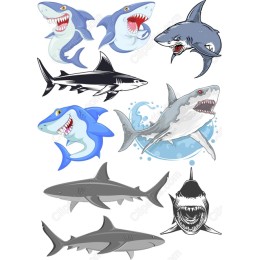Shark Clipart Collection - Bundle