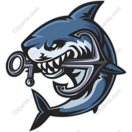 Fierce Shark with Key