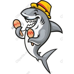 Playful Shark with Maracas