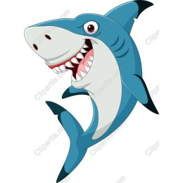 Cheerful Cartoon Shark