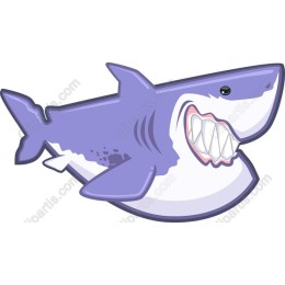 Playful Cartoon Shark