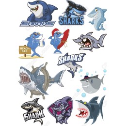 Shark Bundle - Dynamic Clipart Set