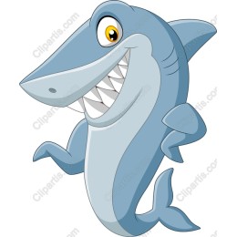 Playful Cartoon Shark