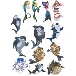 Whimsical Marine Life Set