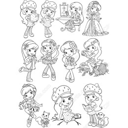Strawberry-Themed Clipart Set: 10 Unique
