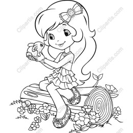 Charming Girl with Bunny