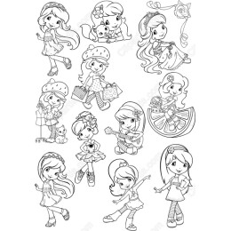 Set of Cute Girl - Bundle