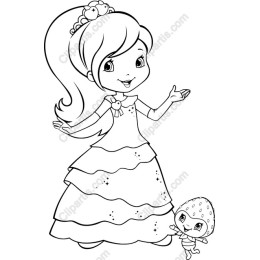 Charming Princess and Strawberry Companion