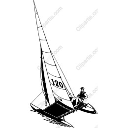 High-Speed Racing Sailboat