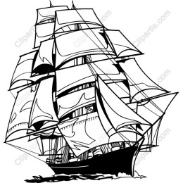 Nautical Adventure Vintage Sailing Ship