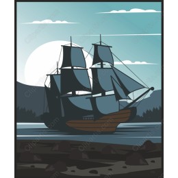 Majestic Sailing Ship