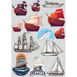  Ship Bundle - Nautical Clipart Collection
