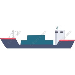 Modern Cargo Ship