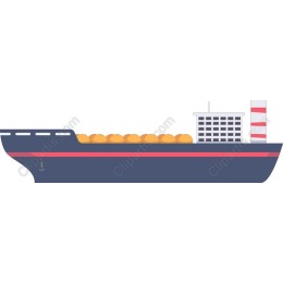 Modern Cargo Ship