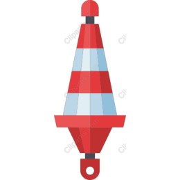 Vibrant Red and Blue Traffic Cone