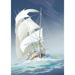 Majestic Sailing Ship