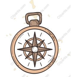 Hand-Drawn Vintage Compass