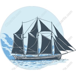 Classic Nautical Sailboat