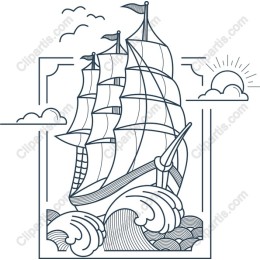 Majestic Sailing Ship