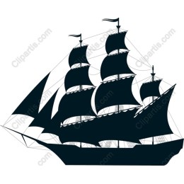 Classic Three-Masted Ship