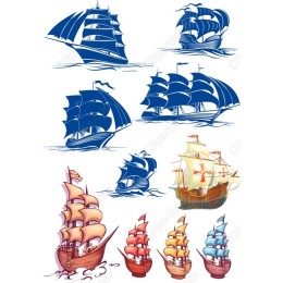 Colorful Sailboat Set - Bundle
