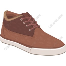 Trendy Brown High-Top Sneaker