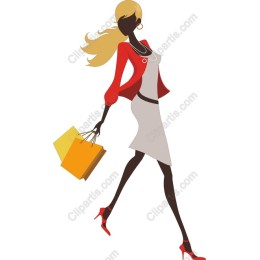 Chic Shopping Woman
