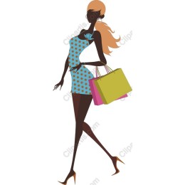 Chic Shopping: Stylish Woman with Shopping Bags