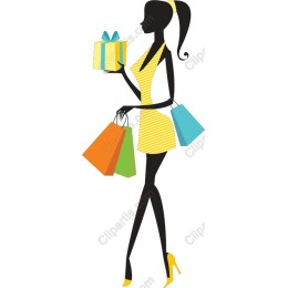 Chic Shopping Woman