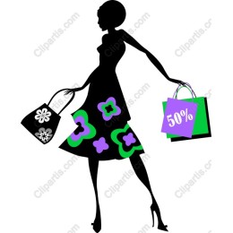 Chic Shopping Woman