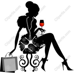Elegant Woman with Wine