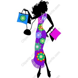 Fashionable Lady with Shopping Bags