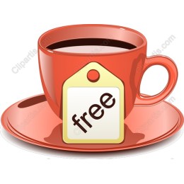 Free Coffee Cup with Tag