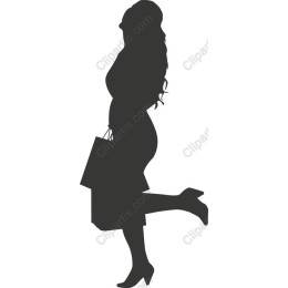 Fashionable Woman with Shopping Bags