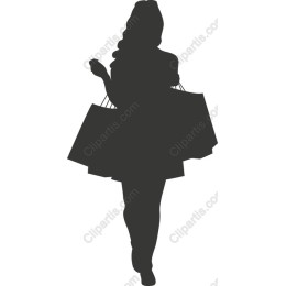 Fashionista with Shopping Bags