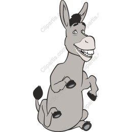 Cheerful Donkey Cartoon
