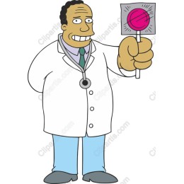 Cheerful Cartoon Doctor