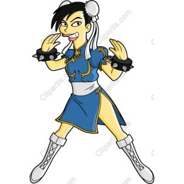 Cartoon Female Fighter