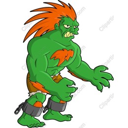 Fierce Green Character