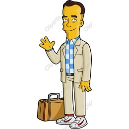 Charming Animated Character in Stylish Beige Suit