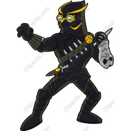 Dynamic Superhero Character