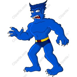 Vibrant Blue Beast